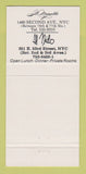 Matchbook Cover - Il Monello Italian Restaurant New York City 30 Strike