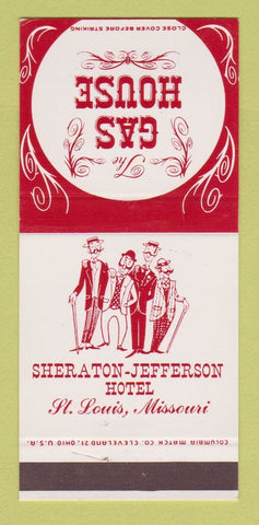 Matchbook Cover - Sheraton Jefferson Hotel St Louis MO Gas House 30 Strike