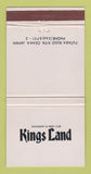 Matchbook Cover - Kings Land Restaurant Osaka Japan 30 Strike
