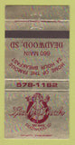Matchbook Cover - Lady Luck Deadwood SD girlie 30 Strike