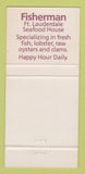 Matchbook Cover - Fisherman Restaurant Bar Fort Lauderdale FL 30 Strike