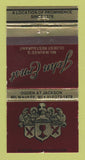 Matchbook Cover - John Ernest Restaurant Milwaukee WI WEAR 30 Strike