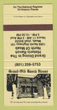 Matchbook Cover - Grand Old Ranch House Moab UT 30 Strike