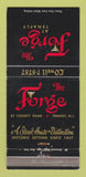 Matchbook Cover - Forge Restaurant Steak Tenafly NJ WEAR 30 Strike