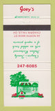 Matchbook Cover - Joey's Restaurant Italian Chagrin Falls ON 30 Strike