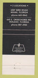 Matchbook Cover - Foxy Laidy Lounge girlie Miami Hialeah FL 30 Strike