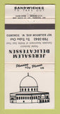 Matchbook Cover - Jerusalem Deli Toronto ON WORN 30 Strike