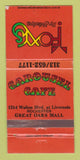 Matchbook Cover - Foxys Carousel Cafe Rochester MI WEAR 30 Strike