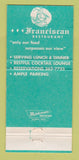 Matchbook Cover - Franciscan Restaurant San Francisco CA 30 Strike