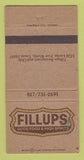 Matchbook Cover - Fillups Restaurant Fort Worth TX WEAR 30 Strike