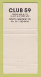 Matchbook Cover - The Gambler Restaurant Marshall MI 30 Strike
