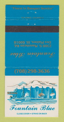 Matchbook Cover - Fountain Blue Des Plaines IL 30 Strike