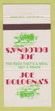 Matchbook Cover - Joe Bologna's Pizza 30 Strike