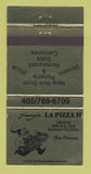 Matchbook Cover - La Pizza II Midwest City OK 30 Strike