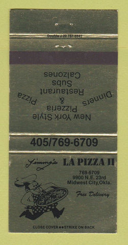 Matchbook Cover - La Pizza II Midwest City OK 30 Strike