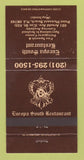 Matchbook Cover - Europa South Restaurant Point Pleasant Beach NJ 30 Strike