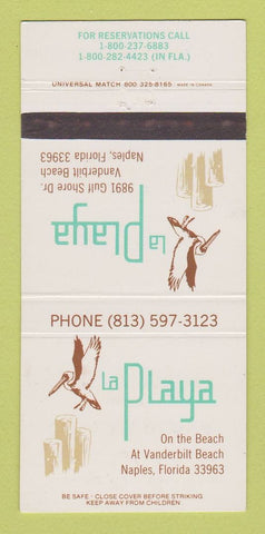 Matchbook Cover - La Playa Restaurant Naples FL 30 Strike