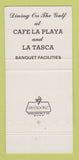 Matchbook Cover - La Playa Restaurant Naples FL 30 Strike