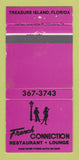 Matchbook Cover - French Connection Restaurant Treasure Island FL WEAR 30 Strike