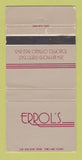 Matchbook Cover - Errol's Restaurant Toronto ON WEAR 30 Strike
