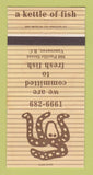 Matchbook Cover - A Kettle of Fish Vancouver BC 30 Strike