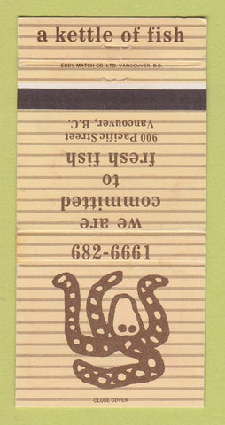Matchbook Cover - A Kettle of Fish Vancouver BC 30 Strike