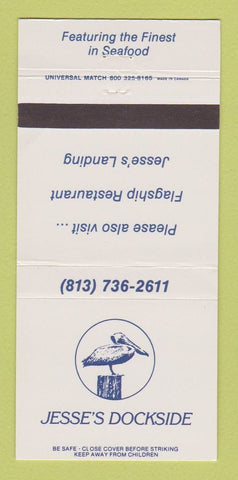 Matchbook Cover - Jesse's Dockside Restaurant Dunedin FL 30 Strike