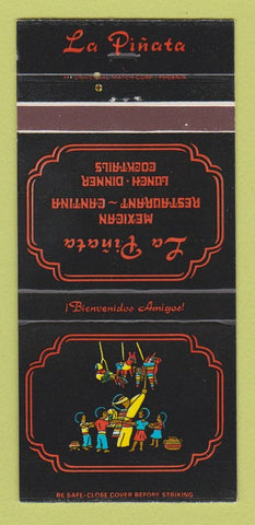 Matchbook Cover - La Pinta Mexican Restaurant Phoenix AZ 30 Strike