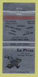 Matchbook Cover - La Pizza Midwest City OK 30 Strike