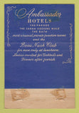 Matchbook Cover - Ambassador Esat Chicago IL WORN 40 Strike