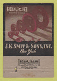 Matchbook Cover - JK Smit Sons Industrial Diamond New York City 40 Strike