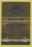 Matchbook Cover - National Copper and Smelting Cleveland OH 40 Strike