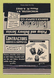 Matchbook Cover - Contractors Service Suply Winchester KY 40 Strike