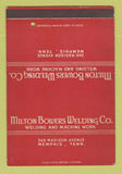 Matchbook Cover - Milton Bowers Welding Machine Work Memphis TN SAMPLE 40 Strike