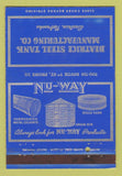 Matchbook Cover - Beatrice Steel Tank Beatrice NE 40 Strike