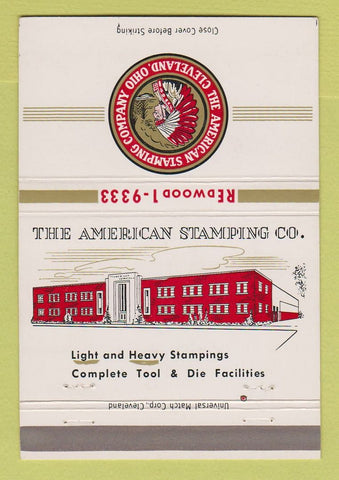 Matchbook Cover - American Stamping Tool Die Cleveland OH 40 Strike
