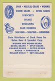 Matchbook Cover - Grove Gear Corporation Union Grove WI 40 Strike
