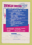 Matchbook Cover - Duncan Industries Los Angeles CA Grinding Rolling 40 Strike