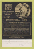 Matchbook Cover - Tower House Victor Salon Brussels Belgium 40 Strike