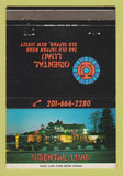 Matchbook Cover - Oriental Luau Old Tappan NJ WEAR 40 Strike