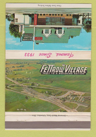 Matchbook Cover - Fettrow Village London OH 40 Strike