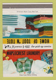 Matchbook Cover - Maplecrest Laundry Plainfield? NJ? New York City? 40 Strike