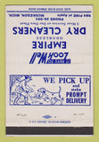 Matchbook Cover - Empire Dry Cleaners Muskegon MI 40 Strike