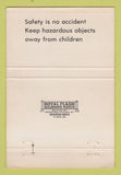 Matchbook Cover - Duo Safety Fire Ladders Oshkosh WI  40 Strike