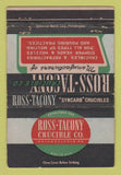 Matchbook Cover - Ross Tacony Crucible Philadelphia PA 40 Strike