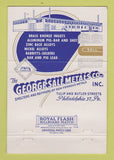 Matchbook Cover - George Sall Metals Philadelphia PA WEAR 40 Strike