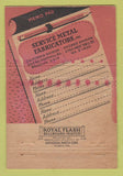 Matchbook Cover - Service Metal Fabricators Chicago IL 40 Strike