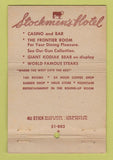 Matchbook Cover - Stockmen's Hotel Elko NV 40 Strike
