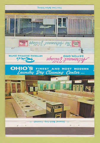 Matchbook Cover - Astronaut Village Laundry Dayton OH 40 Strike