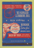 Matchbook Cover - Burdett Oxygen Welding Cable  Cleveland OH 40 Strike